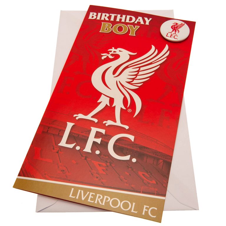 Liverpool FC Birthday Card Boy - Select Sports Souvenirs