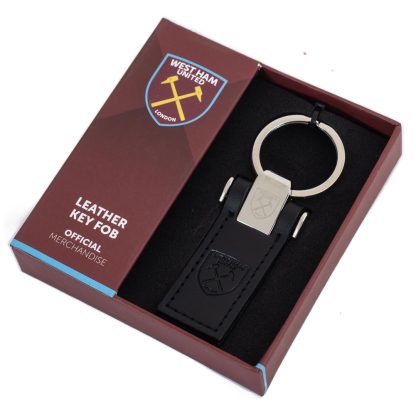 West Ham United FC Leather Key Fob - Image 3