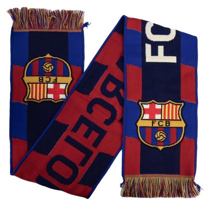 FC Barcelona Navy Stripe Scarf - Image 2