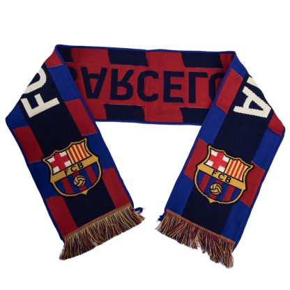 FC Barcelona Navy Stripe Scarf - Image 3