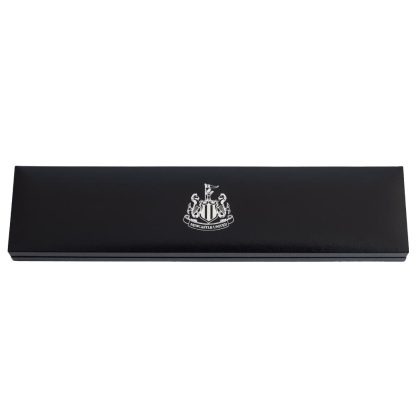 Newcastle United FC Black IP Leather Bracelet - Image 4