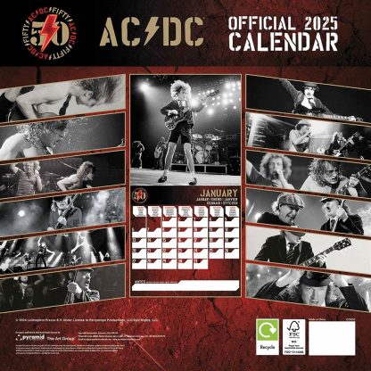 AC/DC Square Calendar 2025 - Image 3