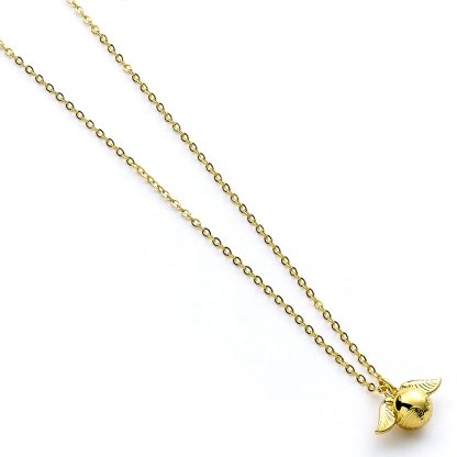 Harry Potter Gold Plated Cute Golden Snitch Necklace - Image 2