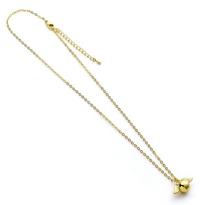 Harry Potter Gold Plated Cute Golden Snitch Necklace - Image 3