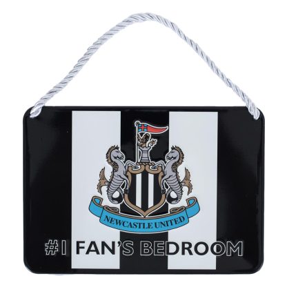 Newcastle United FC No1 Fan Stripe Bedroom Sign - Image 2